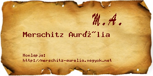 Merschitz Aurélia névjegykártya